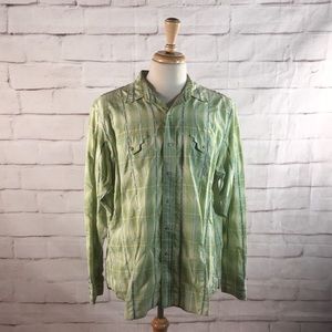 Ralph Lauren Pearl Snap Western Plaid Shirt